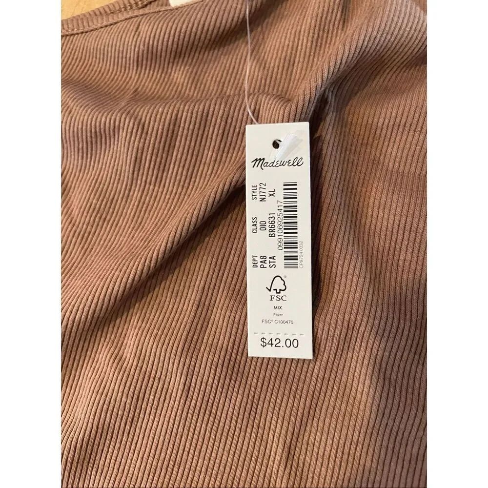 Madewell Supima® Rib One-Shoulder Tank - Picture 4 of 4